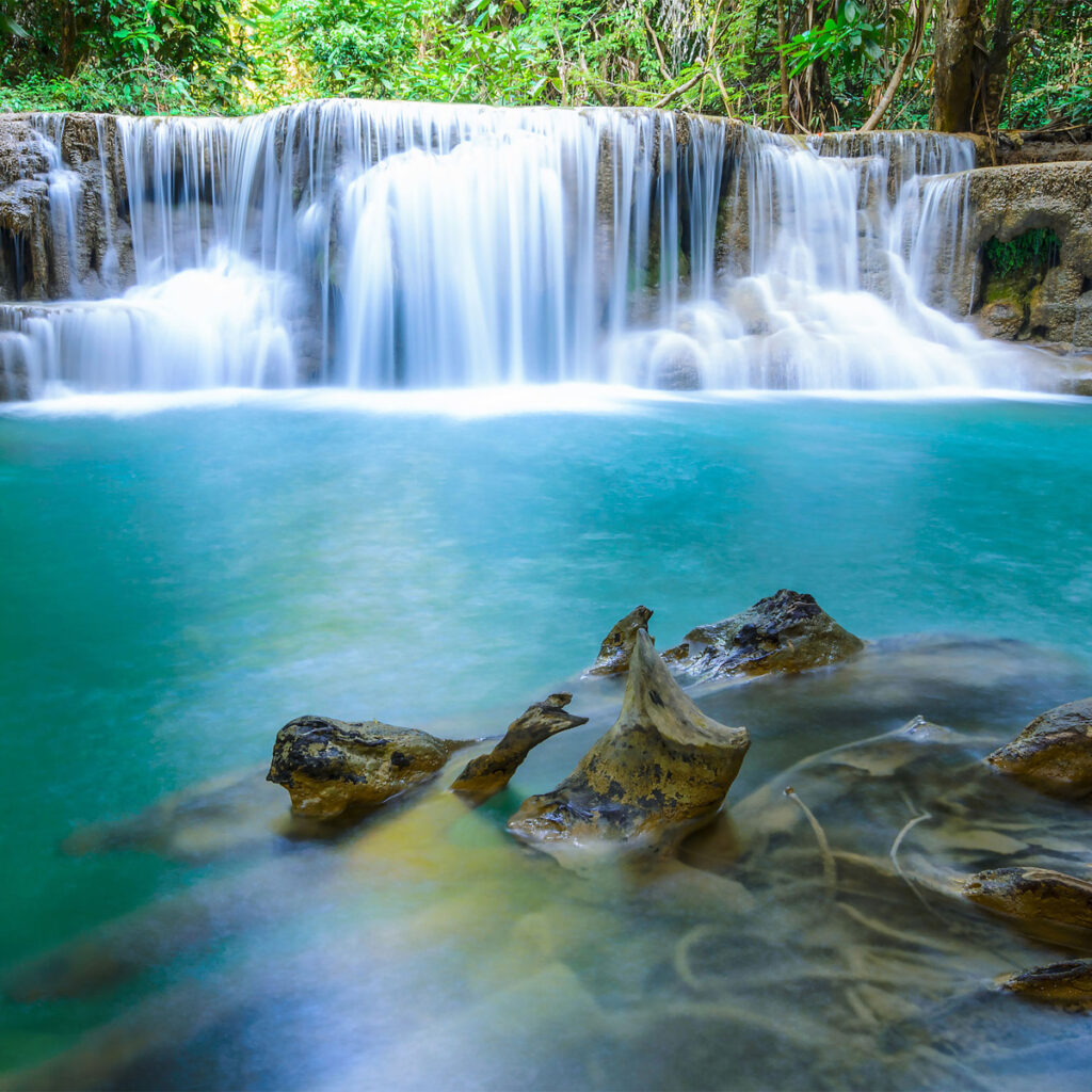 erawan waterfall from bangkok
